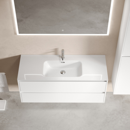 Тумба под раковину Sancos Libra LB120-1W 120х50 подвесная цвет белый